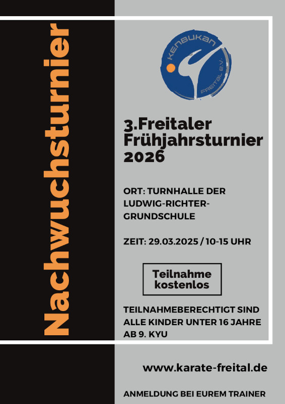 Flyer 3. Freitaler Frühjahrstunier 2026