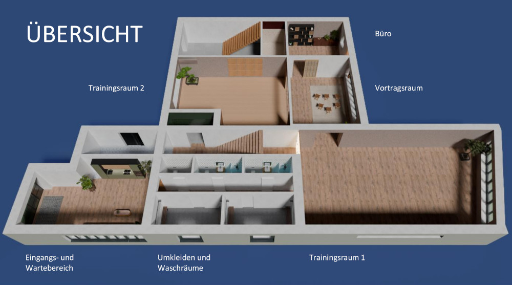 Projekt Entwurf Dojo für Kenbukan Freital.e.V